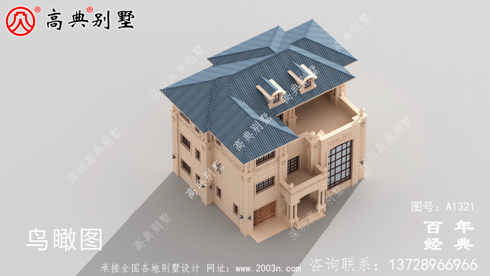 复式三层农村自建小别墅设计图纸_三层农村别墅图纸