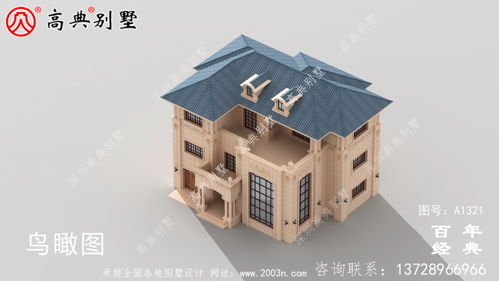 复式三层农村自建小别墅设计图纸_三层农村别墅图纸