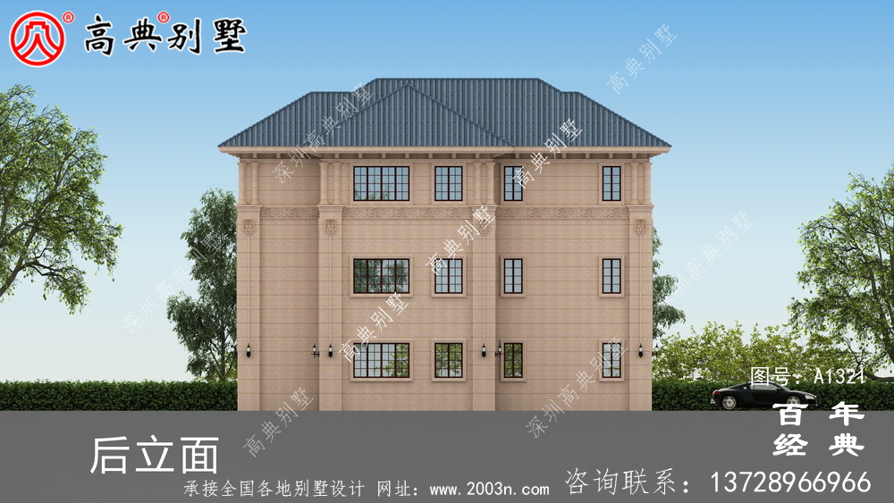 复式三层农村自建小别墅设计图纸_三层农村别墅图纸