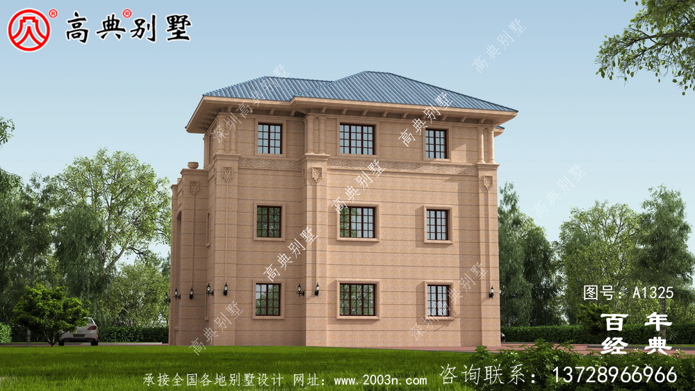 簡單實用的三層農村自建別墅設計圖紙_農村住宅圖紙