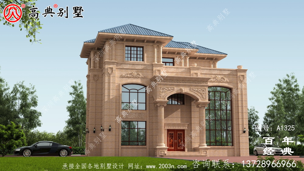 簡單實用的三層農村自建別墅設計圖紙_農村住宅圖紙