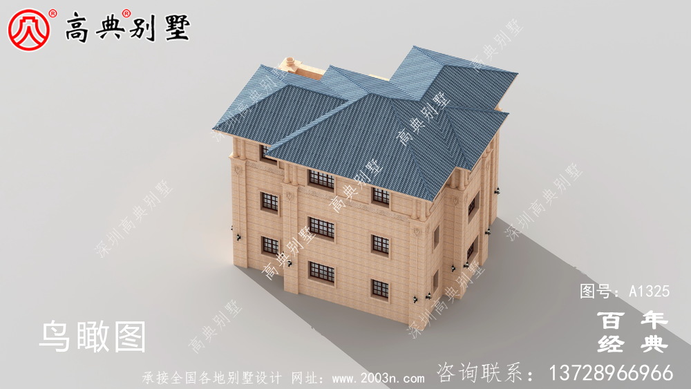 簡單實用的三層農村自建別墅設計圖紙_農村住宅圖紙