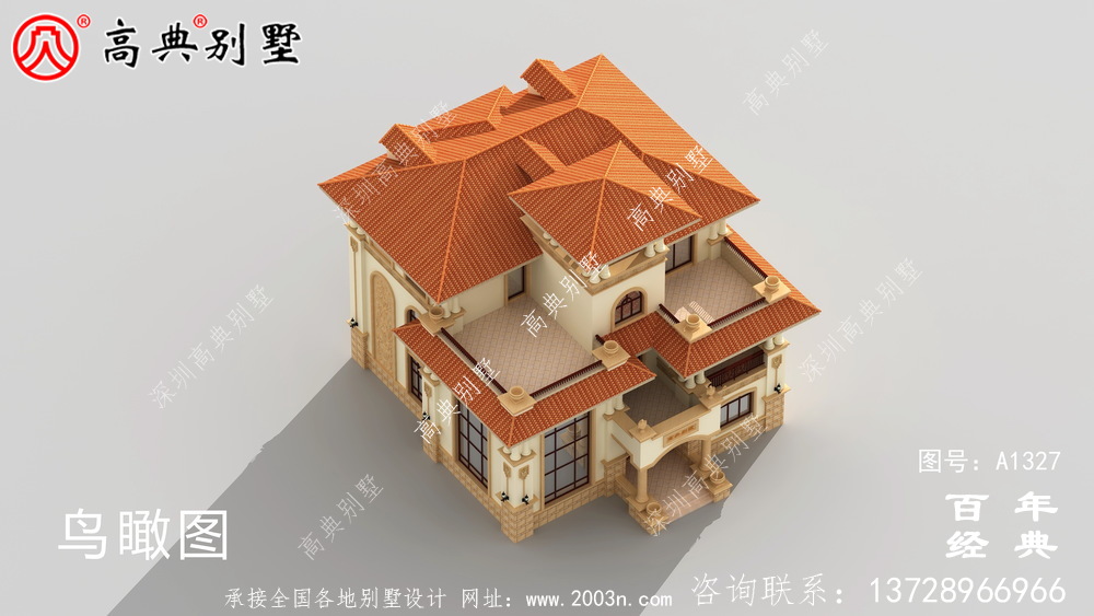 歐式風格復式三層別墅施工圖紙帶設計效果圖_三層別墅設計圖紙