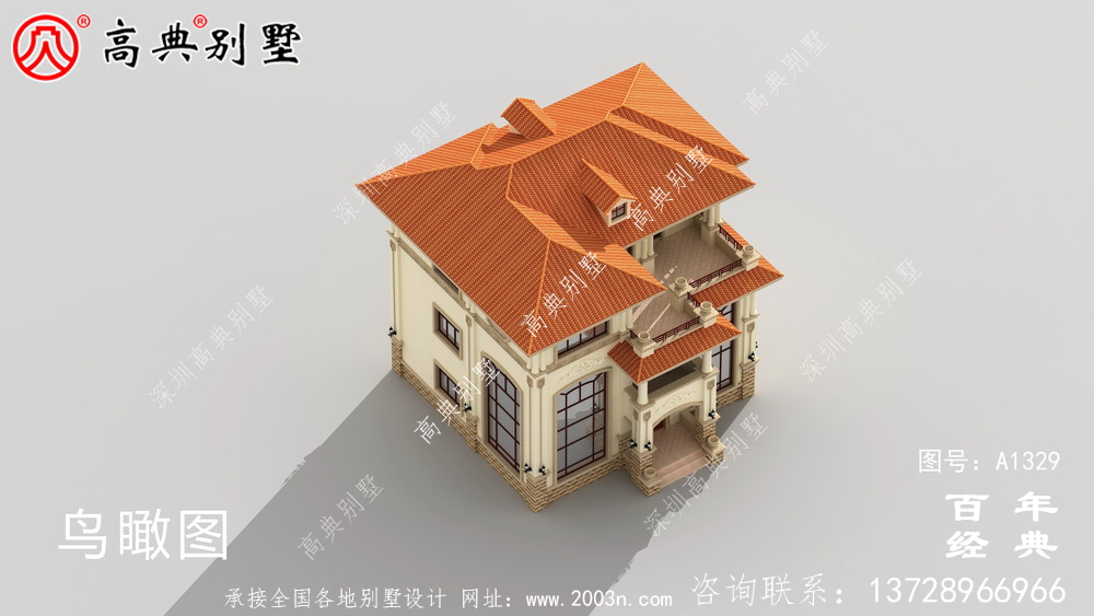 鄉村三層復式樓房別墅設計圖紙_三層別墅施工圖設計