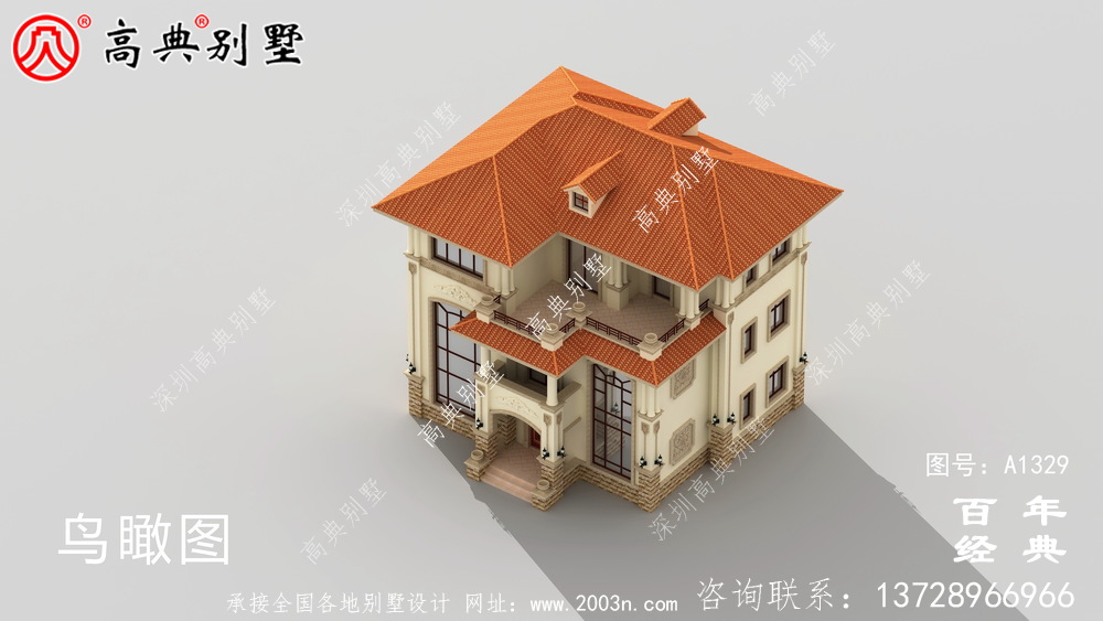 鄉村三層復式樓房別墅設計圖紙_三層別墅施工圖設計