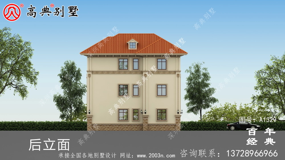 鄉村三層復式樓房別墅設計圖紙_三層別墅施工圖設計