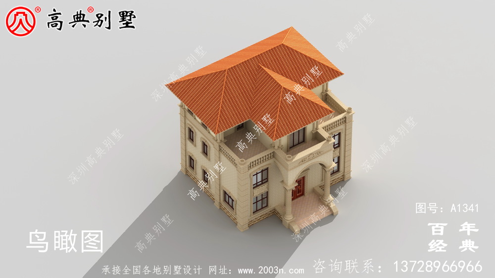 新农村欧式三层别墅外观设计效果图_农村三层别墅设计图纸