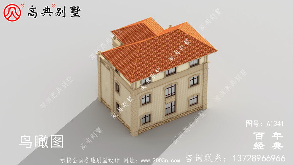 新农村欧式三层别墅外观设计效果图_农村三层别墅设计图纸