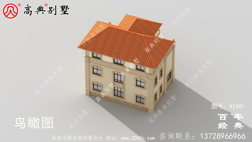 新农村欧式三层别墅外观设计效果图_农村三层别墅设计图纸