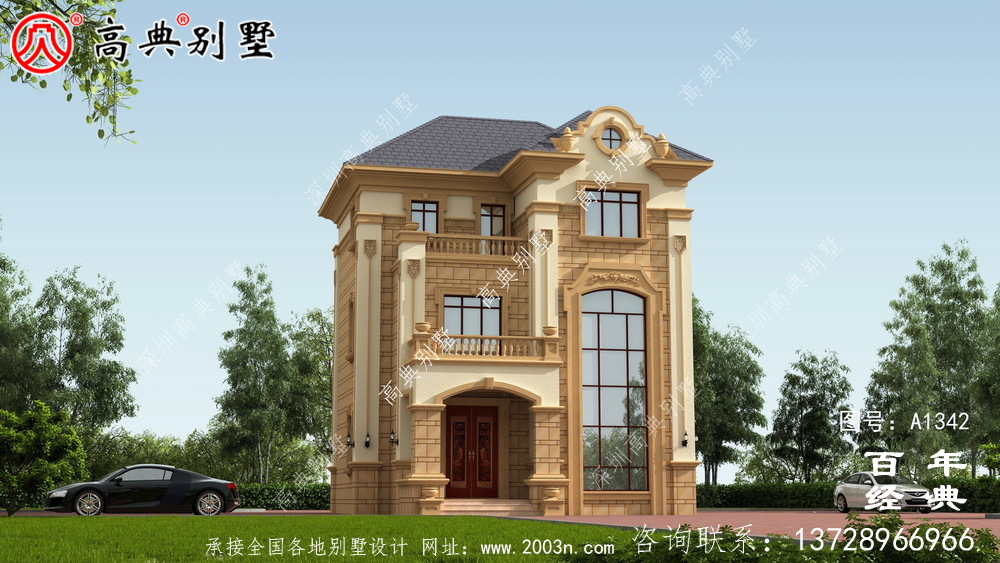 法式浪漫乡村复式三层别墅设计图纸_乡村三层别墅效果图 法式浪漫乡村复式三层别墅设计图纸_乡村三层别墅效果图