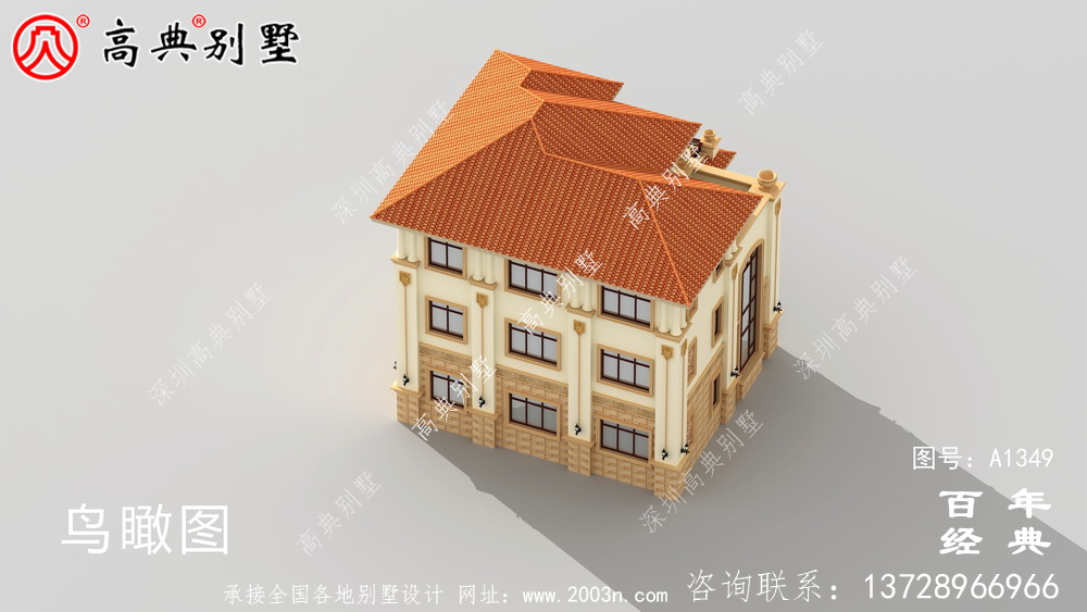 整套高端三層復式別墅工程圖紙_農村別墅設計圖紙