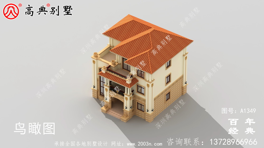 整套高端三層復式別墅工程圖紙_農村別墅設計圖紙