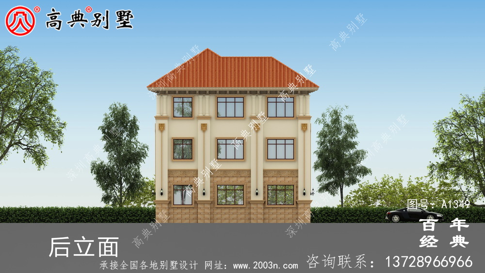 整套高端三層復式別墅工程圖紙_農村別墅設計圖紙