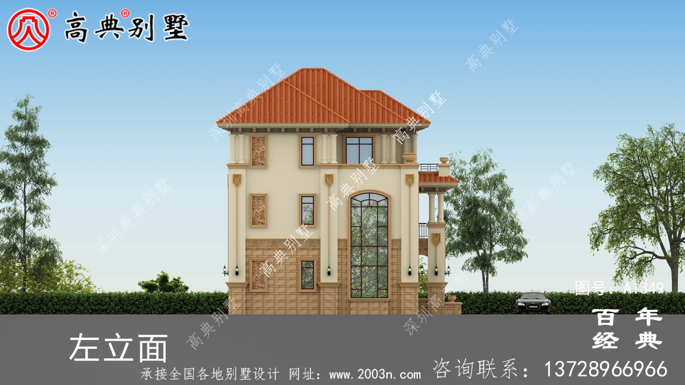 整套高端三層復式別墅工程圖紙_農村別墅設計圖紙