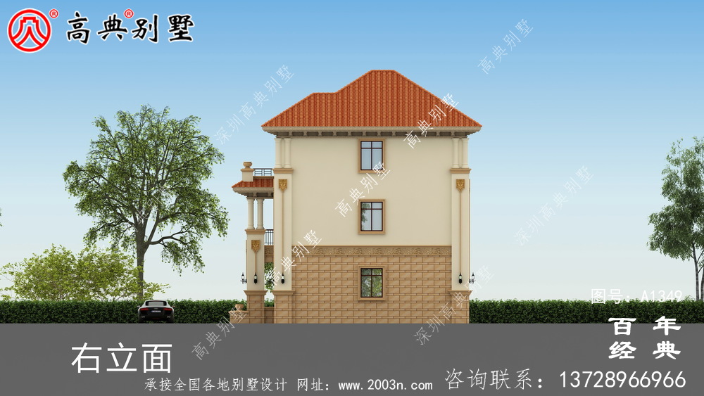 整套高端三層復式別墅工程圖紙_農村別墅設計圖紙