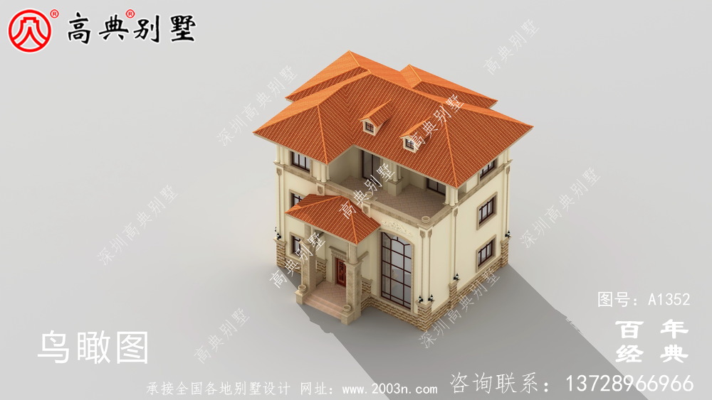 豪華私人復(fù)式三層別墅設(shè)計圖紙_農(nóng)村別墅設(shè)計圖