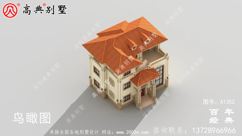 豪華私人復(fù)式三層別墅設(shè)計圖紙_農(nóng)村別墅設(shè)計圖