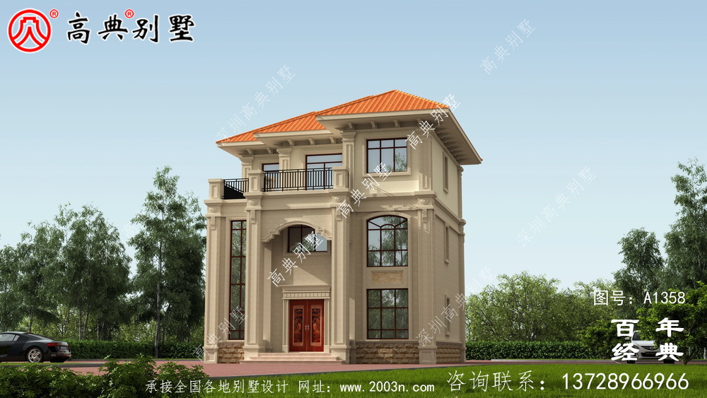 經典復合三層歐式別墅設計_別墅設計圖紙