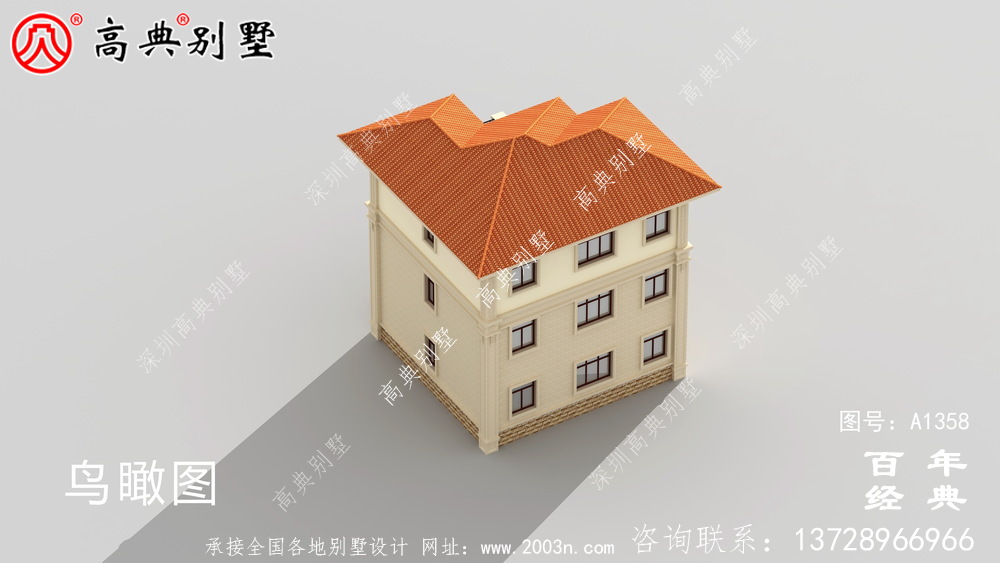 經典復合三層歐式別墅設計_別墅設計圖紙