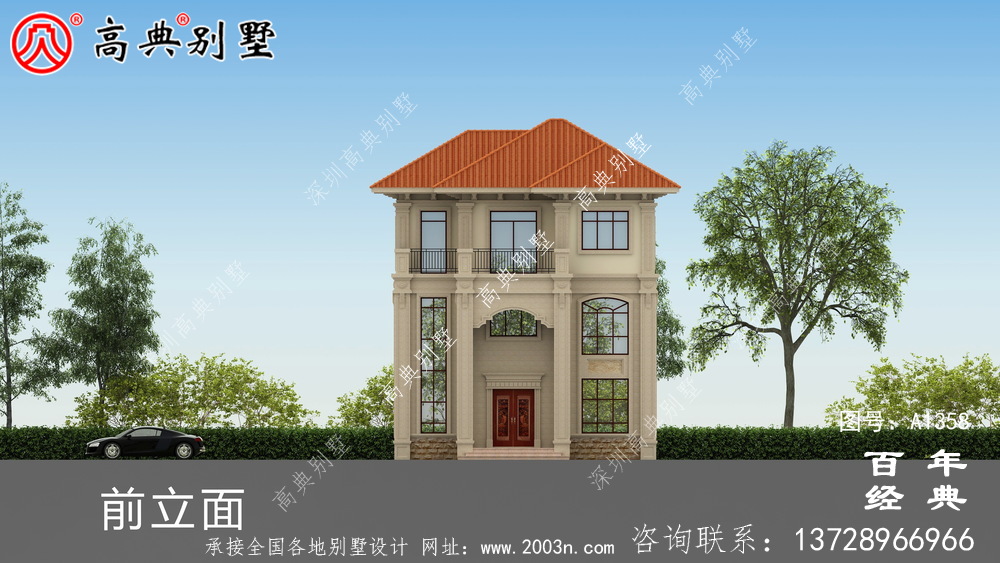 經典復合三層歐式別墅設計_別墅設計圖紙