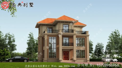欧式三层复式别墅设计_别墅设计图纸