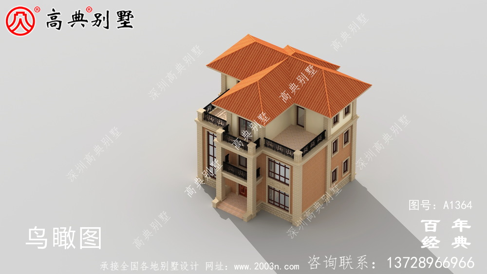 欧式三层复式别墅设计_别墅设计图纸