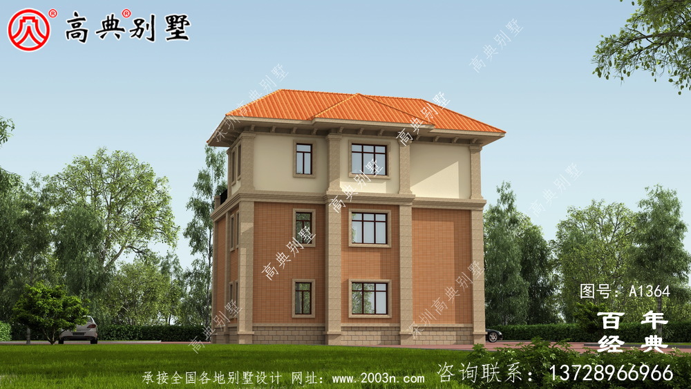 欧式三层复式别墅设计_别墅设计图纸