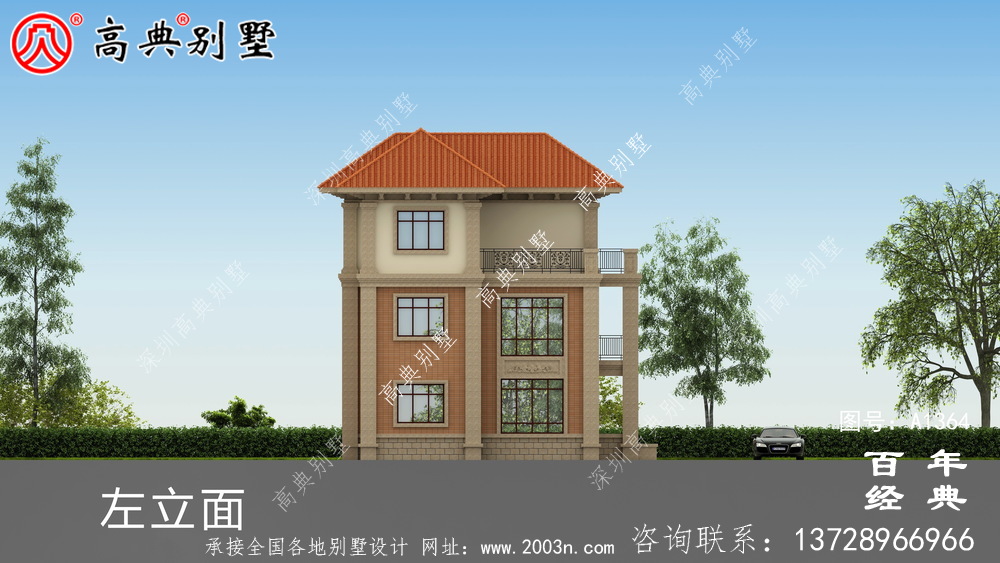 欧式三层复式别墅设计_别墅设计图纸