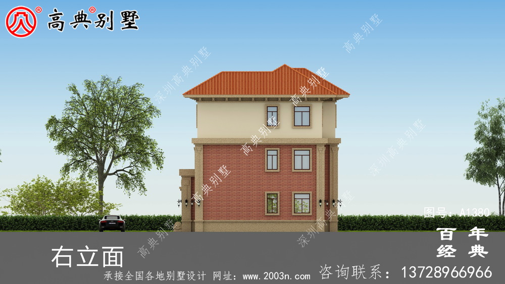 豪华欧式三层复式别墅设计效果图_别墅设计图纸