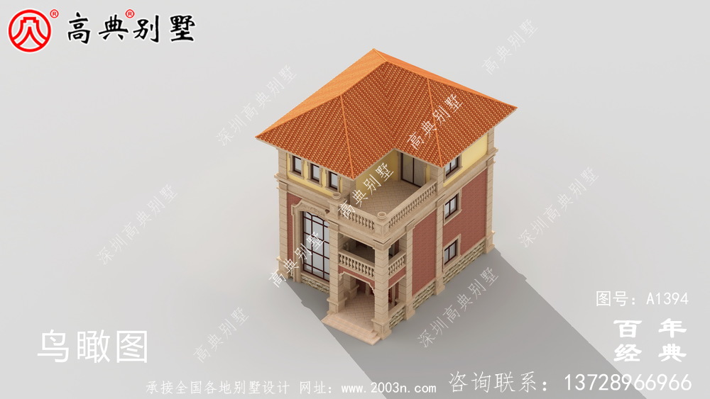 复式三层欧式别墅整套工程图纸_乡村别墅设计图纸
