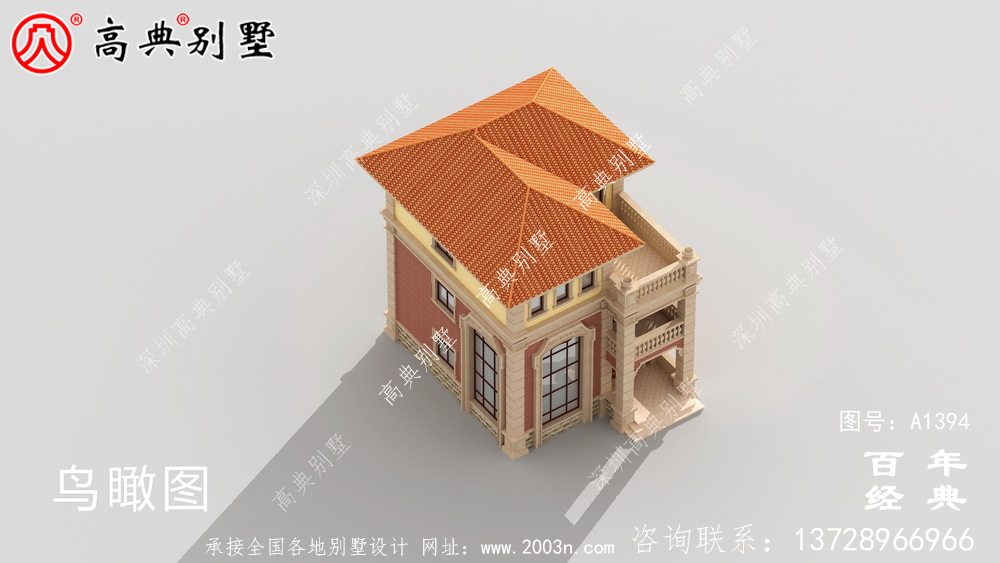 复式三层欧式别墅整套工程图纸_乡村别墅设计图纸