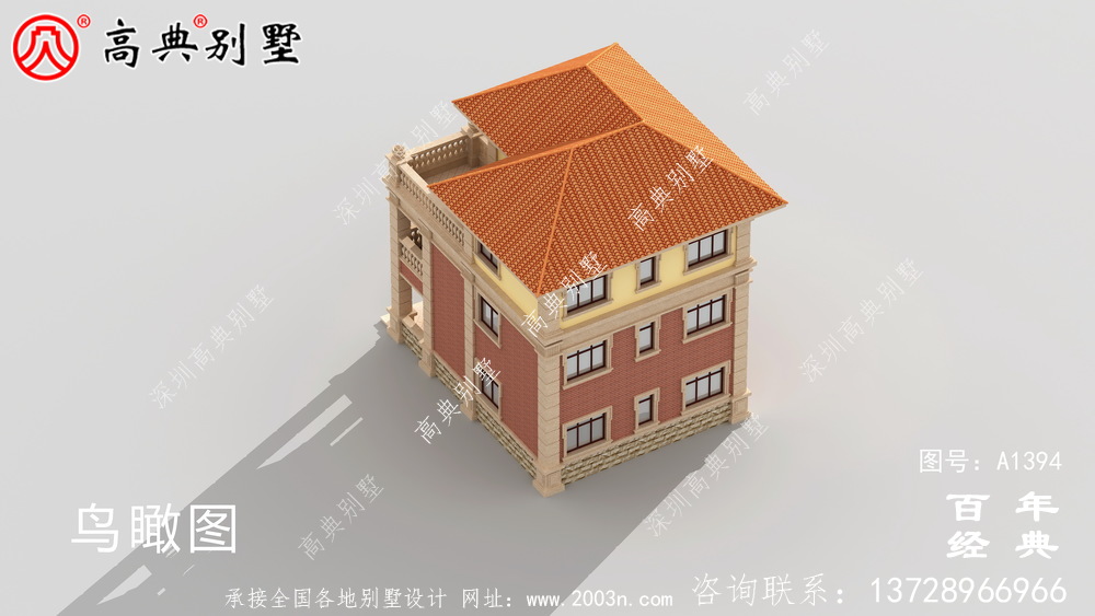 复式三层欧式别墅整套工程图纸_乡村别墅设计图纸