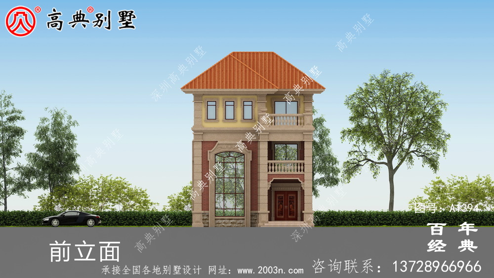 复式三层欧式别墅整套工程图纸_乡村别墅设计图纸