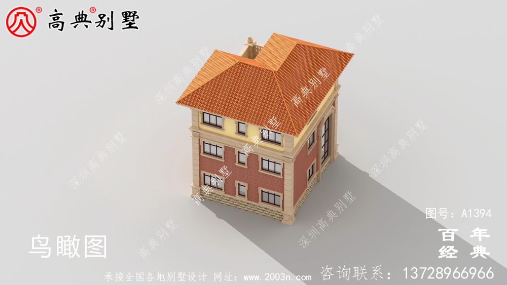 复式三层欧式别墅整套工程图纸_乡村别墅设计图纸