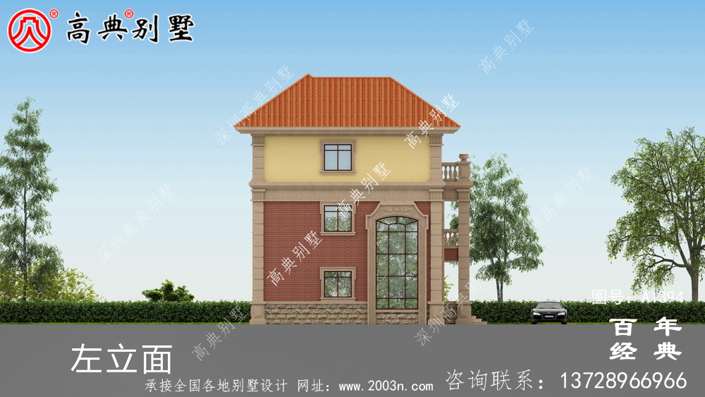 复式三层欧式别墅整套工程图纸_乡村别墅设计图纸