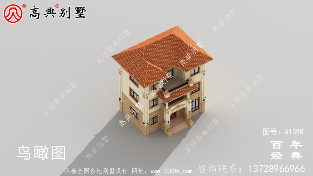 农村三层自建小别墅外观图_新农村别墅户型图