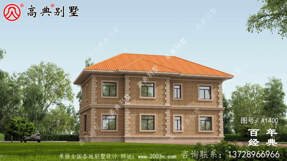 新農(nóng)村簡單二層小別墅設(shè)計(jì)圖紙_二層別墅效果圖
