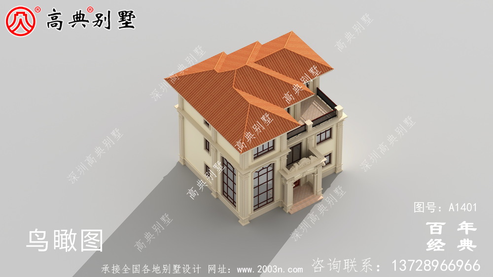 欧式三层复式小别墅图纸及效果图_新农村别墅户型图