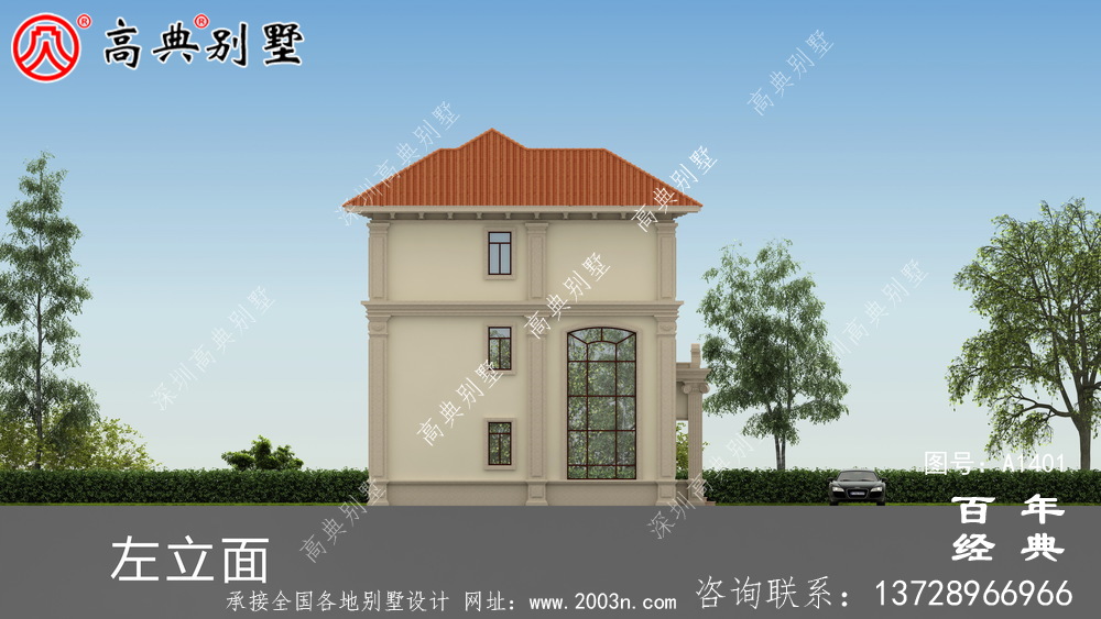 欧式三层复式小别墅图纸及效果图_新农村别墅户型图