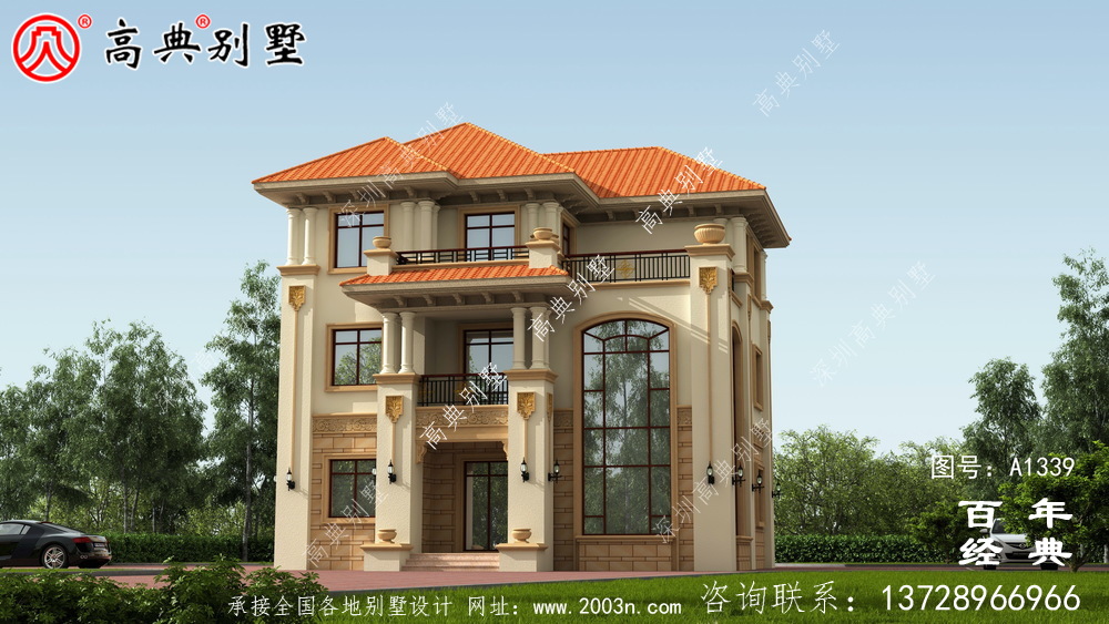 欧式复式三层农村别墅设计图纸_农村三层别墅设计图 欧式复式三层农村别墅设计图纸_农村三层别墅设计图