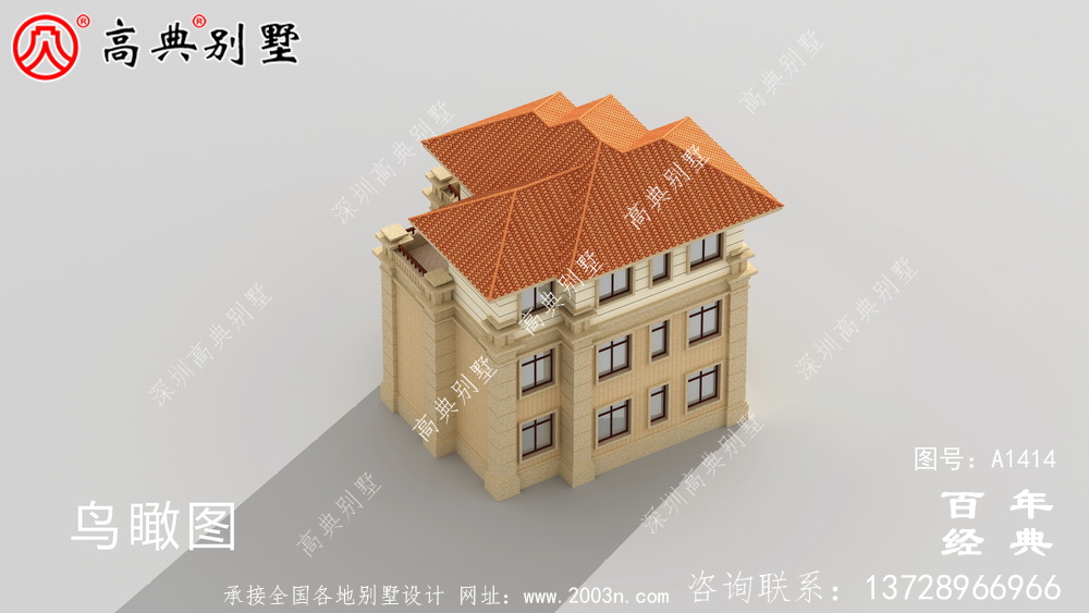 乡村复式三层欧式别墅设计图_乡村别墅工程图纸
