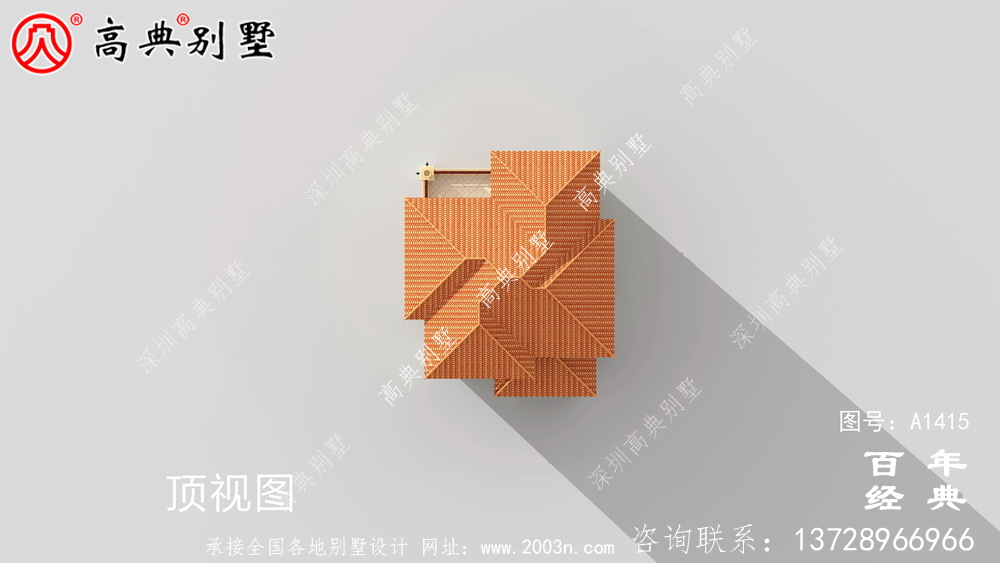 农村三层欧式小别墅外观效果图设计图_乡村别墅工程图纸