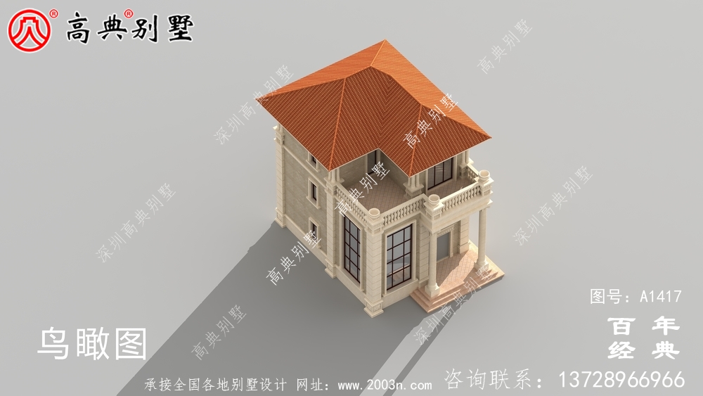欧式复式三层别墅图纸_乡村别墅工程图纸