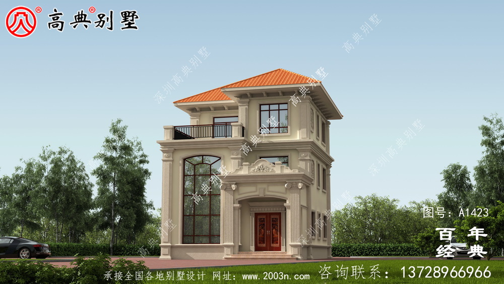 复式三层欧式小别墅效果图_农村三层别墅设计