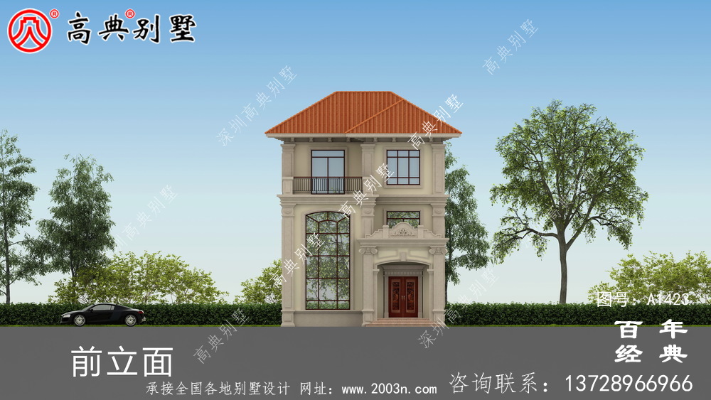 复式三层欧式小别墅效果图_农村三层别墅设计