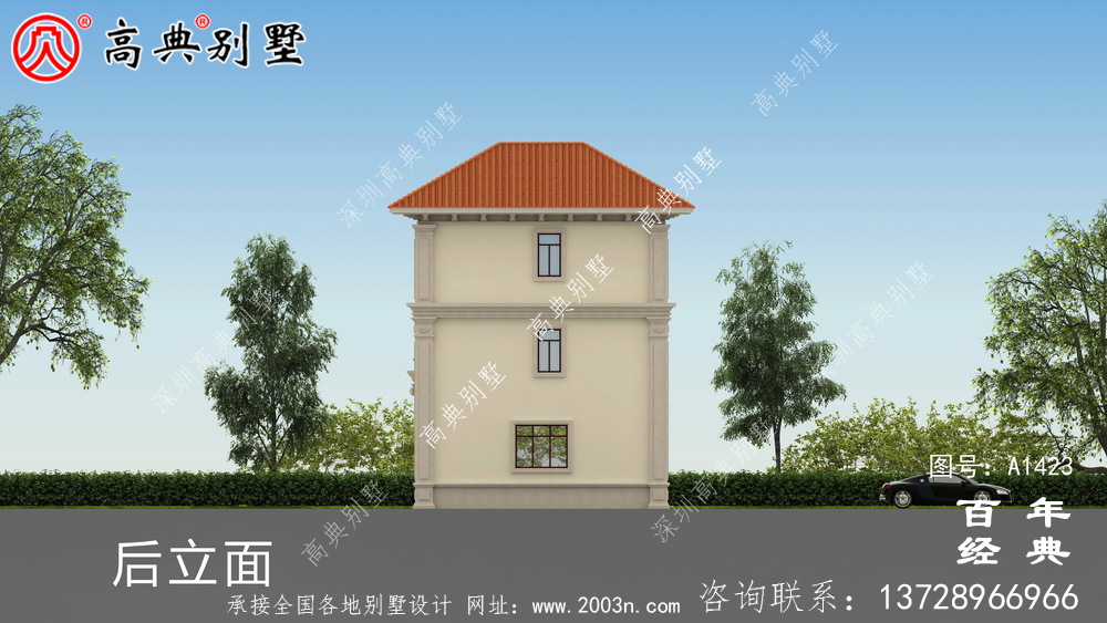 复式三层欧式小别墅效果图_农村三层别墅设计