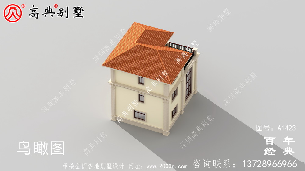 复式三层欧式小别墅效果图_农村三层别墅设计