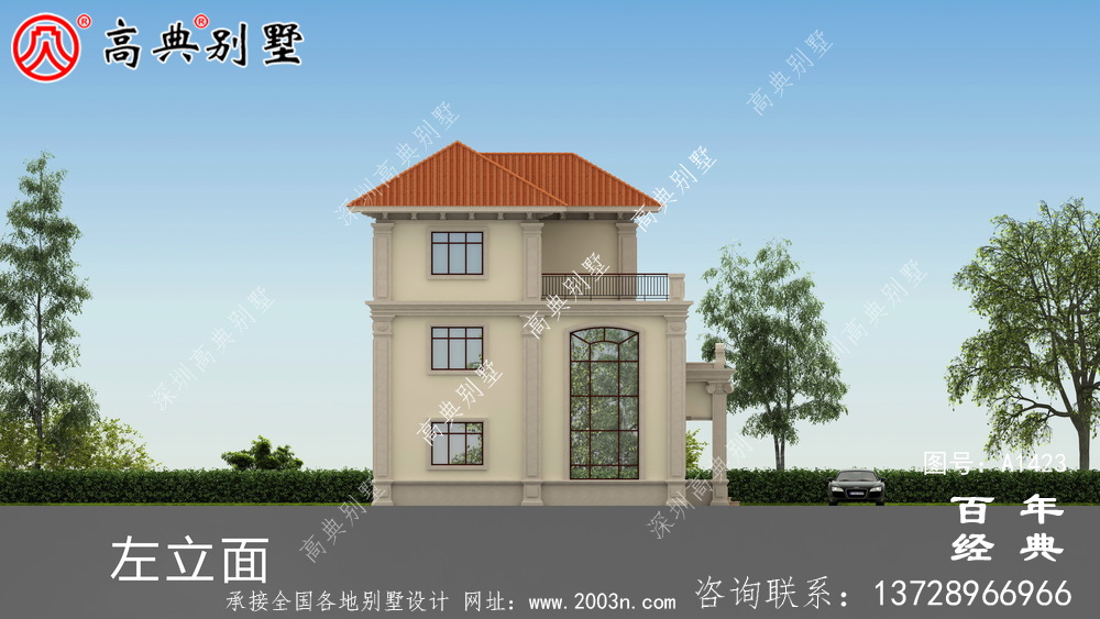 复式三层欧式小别墅效果图_农村三层别墅设计