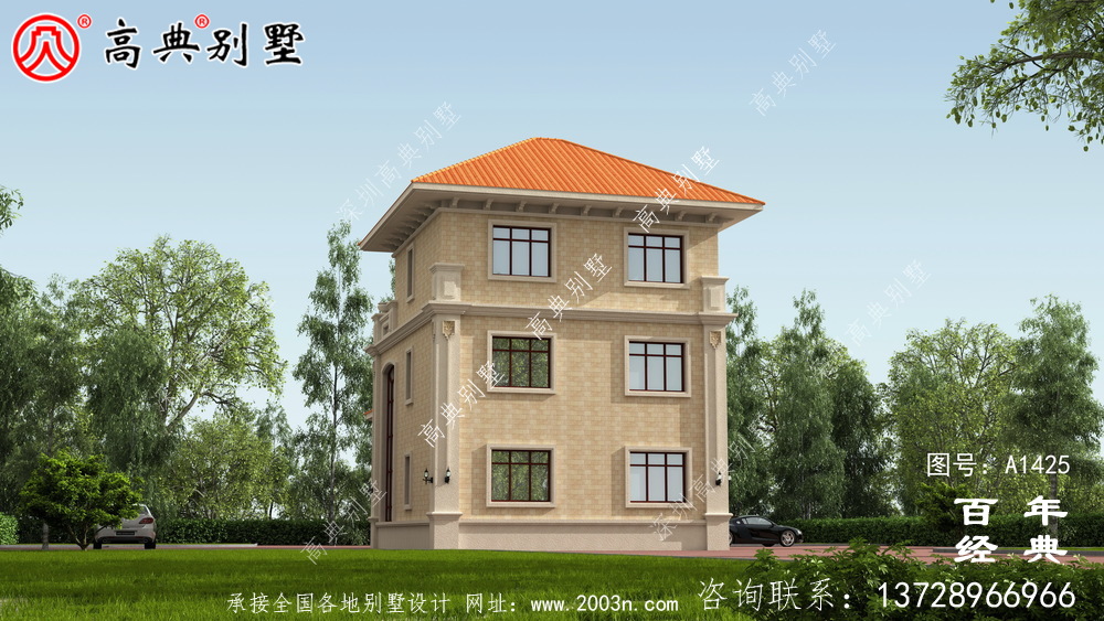 欧式三层别墅设计图纸_农村三层别墅设计