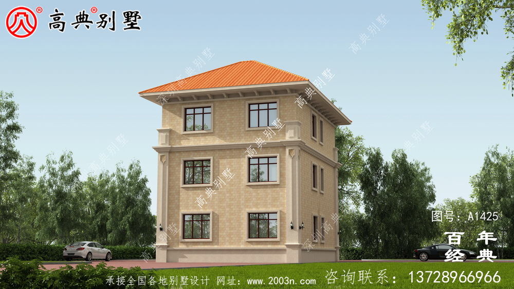 欧式三层别墅设计图纸_农村三层别墅设计